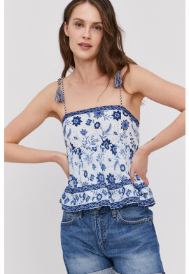 Pepe Jeans Блуза дамска с десен - Pepit.bg