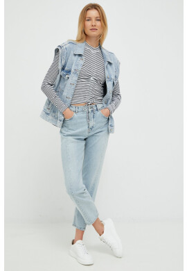 Pepe Jeans Блуза с дълги ръкави дамска в тъмносиньо - Pepit.bg