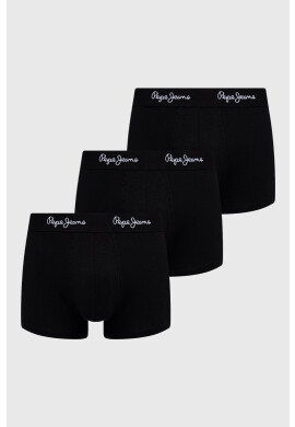 Pepe Jeans Боксерки Wray (3 чифта) мъжки в черно - Pepit.bg
