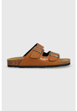 Pepe Jeans Чехли BIO в кафяво PMS90108 - Pepit.bg