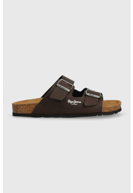 Pepe Jeans Чехли BIO в кафяво PMS90108 - Pepit.bg