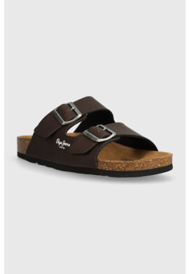 Pepe Jeans Чехли BIO в кафяво PMS90108 - Pepit.bg