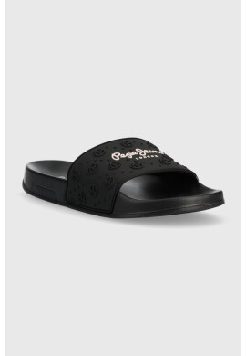 Pepe Jeans Чехли SLIDER в черно PLS70126 - Pepit.bg