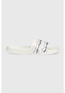 Pepe Jeans Чехли SLIDER в бяло PLS70127 - Pepit.bg