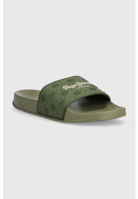 Pepe Jeans Чехли SLIDER в зелено PLS70126 - Pepit.bg