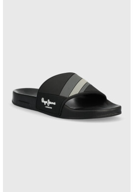 Pepe Jeans Чехли SLIDER в черно PMS70125 - Pepit.bg