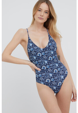 Pepe Jeans Цял бански Gia Swimsuit в тъмносиньо с леко подплатена чашка - Pepit.bg