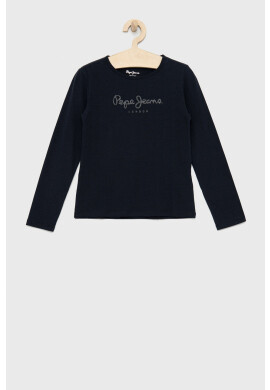 Pepe Jeans Детска блуза с дълги ръкави в тъмносиньо - Pepit.bg