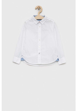 Pepe Jeans Детска памучна риза в бяло - Pepit.bg
