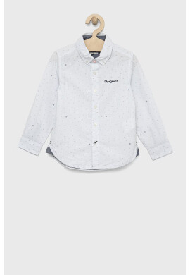 Pepe Jeans Детска памучна риза Kingston - Pepit.bg