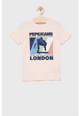 Pepe Jeans Детска памучна тениска - Pepit.bg