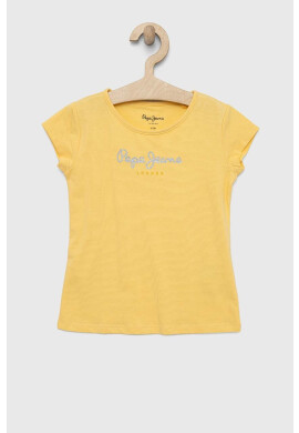 Pepe Jeans Детска тениска В жълто - Pepit.bg
