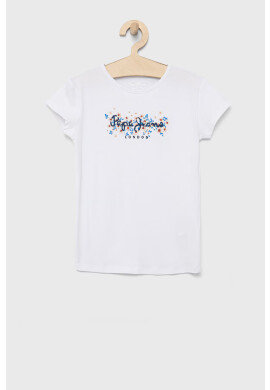 Pepe Jeans Детска тениска в бяло - Pepit.bg