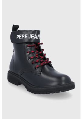 Pepe Jeans Детски боти в черно - Pepit.bg