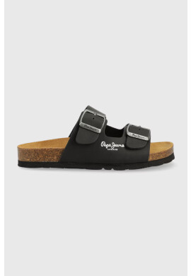Pepe Jeans Детски чехли в черно - Pepit.bg
