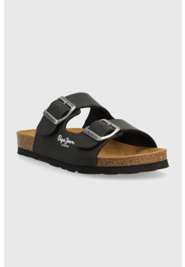 Pepe Jeans Детски чехли в черно - Pepit.bg