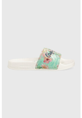 Pepe Jeans Детски чехли Silder Martina G в бяло - Pepit.bg