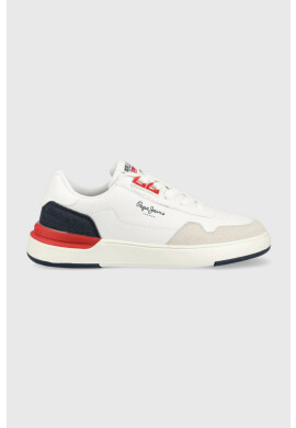 Pepe Jeans Детски маратонки Baxter Boy Basket в бяло - Pepit.bg