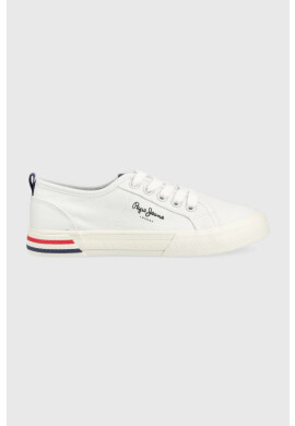 Pepe Jeans Детски маратонки BReady Basic в бяло - Pepit.bg