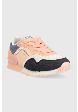 Pepe Jeans Детски маратонки London Basic в оранжево - Pepit.bg
