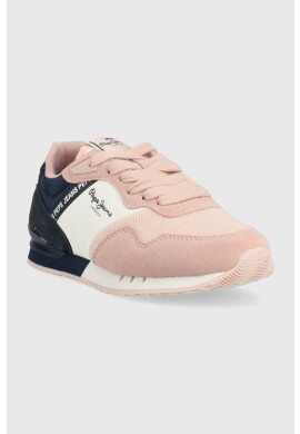 Pepe Jeans Детски маратонки London Basic в розово - Pepit.bg