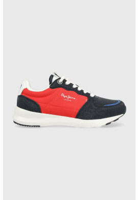 Pepe Jeans Детски маратонки York Mix B в червено - Pepit.bg