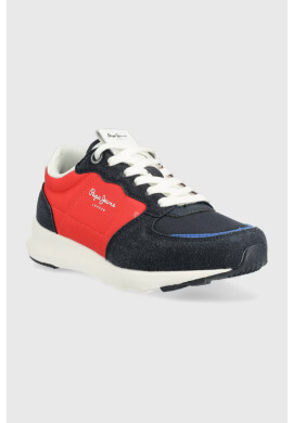 Pepe Jeans Детски маратонки York Mix B в червено - Pepit.bg