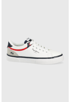 Pepe Jeans Детски ниски кецове в бяло - Pepit.bg