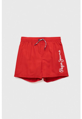 Pepe Jeans Детски плувни шорти в червено с принт - Pepit.bg