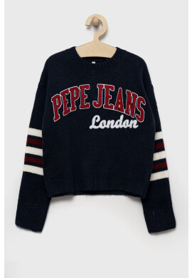 Pepe Jeans Детски пуловер в тъмносиньо - Pepit.bg
