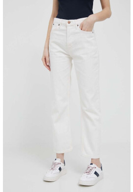 Pepe Jeans Дънки Celyn Stripe с висока талия - Pepit.bg