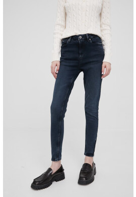 Pepe Jeans Дънки Dion Zip дамски с висока талия - Pepit.bg