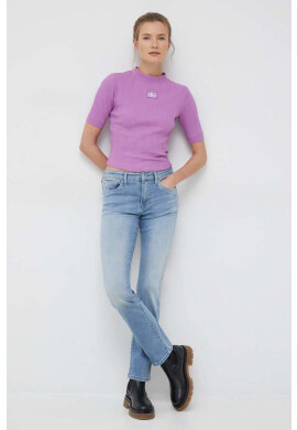 Pepe Jeans Дънки Grace дамски със стандартна талия - Pepit.bg