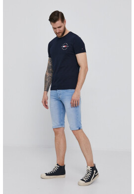 Pepe Jeans Дънкови къси панталони дамски с висока талия - Pepit.bg