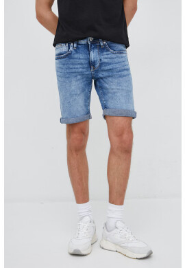 Pepe Jeans Дънкови къси панталони Hatch в синьо - Pepit.bg