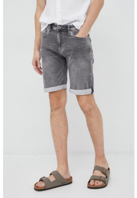 Pepe Jeans Дънкови къси панталони Jack в сиво - Pepit.bg