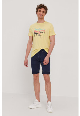 Pepe Jeans Дънкови Къс панталон Stanley мъжки в тъмносиньо - Pepit.bg