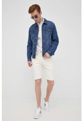 Pepe Jeans Дънкови къси панталони Stanley Short мъжки в бежово - Pepit.bg