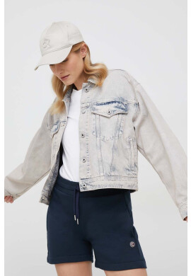 Pepe Jeans Дънково яке Turner Rose в синьо с преходна изолация с уголемена кройка - Pepit.bg