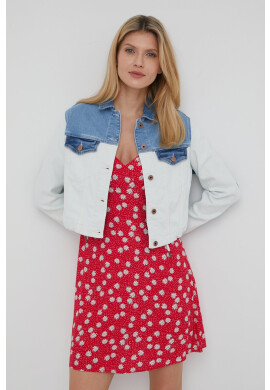 Pepe Jeans Дънково яке Tiffany Blend дамско в бяло с преходна изолация - Pepit.bg