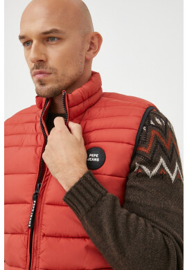 Pepe Jeans Елек мъжки в червено с преходна изолация - Pepit.bg