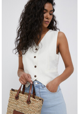 Pepe Jeans Елек с лен Aditi - Pepit.bg