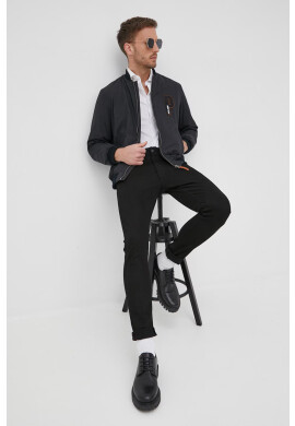 Pepe Jeans Яке бомбър Luther мъжко в черно със зимна изолация - Pepit.bg