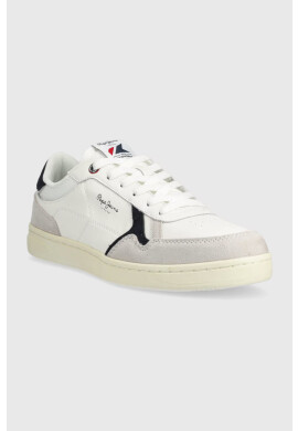 Pepe Jeans Кожени маратонки KORE в бяло PMS30898 - Pepit.bg