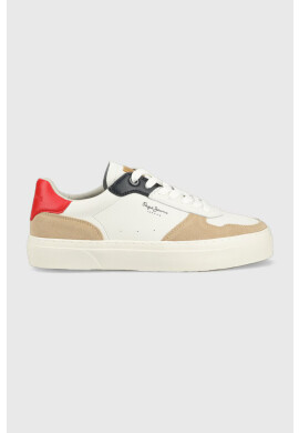 Pepe Jeans Кожени маратонки YOGI в кафяво PMS30929 - Pepit.bg