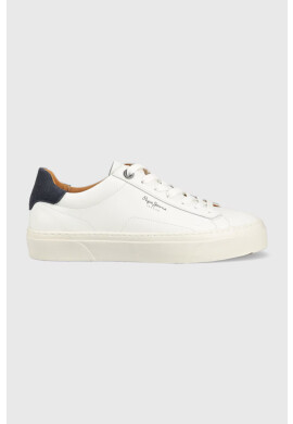 Pepe Jeans Кожени маратонки YOGI в бяло PMS30930 - Pepit.bg