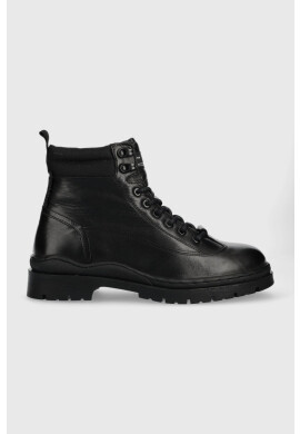 Pepe Jeans Кожени обувки Brad Hiker Boot в черно - Pepit.bg