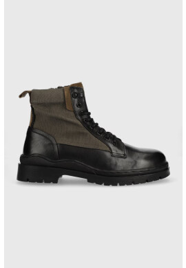Pepe Jeans Кожени обувки Brad Boot Combi в черно - Pepit.bg
