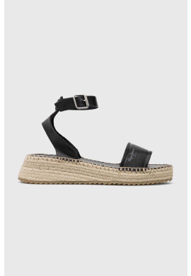Pepe Jeans Кожени сандали KATE в черно с платформа PLS90591 - Pepit.bg