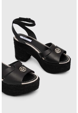 Pepe Jeans Кожени сандали TAFFY в черно PLS90602 - Pepit.bg